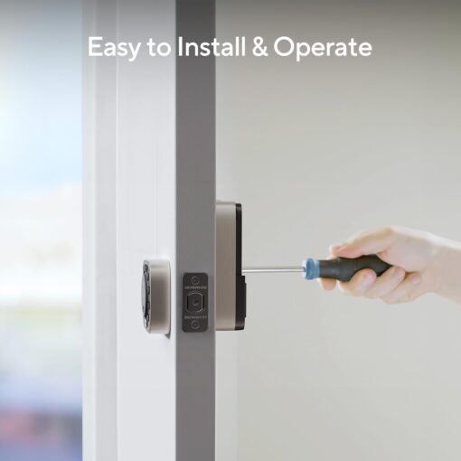 ULTRALOQ Bolt Fingerprint Matter Smart Lock, Fingerprint Keyless Entry Door Lock Deadbolt, Works with Apple Home, Alexa, Google, SmartThings, IFTTT, Built in Matter Over Thread, 12 Months Battery - Image 2