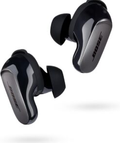Bose QuietComfort Ultra Bluetooth Earbuds, Wireless Earbuds with Spatial Audio and World-Class Active Noise Cancellation, Deep Bass, Up to 6 Hours of Playtime, Black