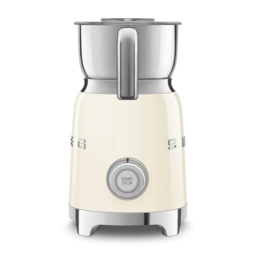SMEG Retro 50's Style Milk Frother with 2 Disks 6 Preset Programs Hot or Cold Frothing and Induction Heating (Cream) - Image 5