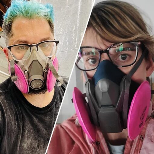 200PCS 2091 Filter P-100 Particulate Filter Installed on Filter Retainer Replacement Cotton for 6000 6200 6800 7000 FF-4 Series Respirator Mask Use for Against Dust Torch Cutting Chemicals - Image 2