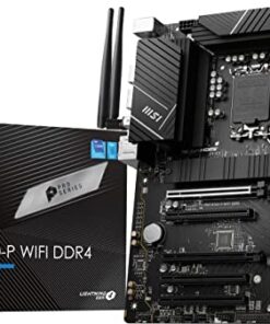 MSI PRO B760-P WiFi DDR4 ProSeries Motherboard (Supports 12th/13th/14th Gen Intel Processors, LGA 1700, DDR4, PCIe 4.0, M.2, 2.5Gbps LAN, USB 3.2 Gen2, HDMI/DP, Wi-Fi 6E, Bluetooth 5.3, ATX)