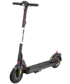 Gotrax APEX MAX Electric Scooter, 8.5" Solid Tires, Max 18 Mile and 18Mph 350W Motor with Rear Single Shock, Bright Headlight and Taillight and Cruise Control, Foldable Escooter for Adult