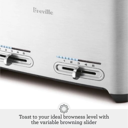 Breville Die-Cast Smart Toaster, 4-Slice, Brushed Stainless Steel - Image 5