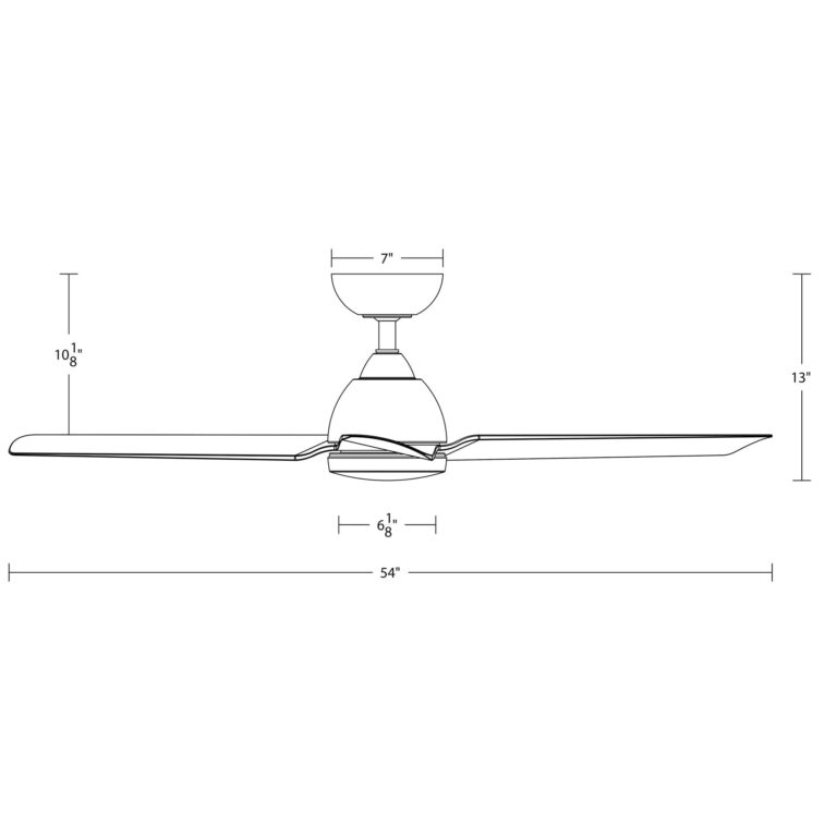 WAC Smart Fans Mocha Indoor and Outdoor 3-Blade Smart Home Ceiling Fan 54in Brushed Aluminum with 3000K LED Light Kit and Remote Control works with Alexa and iOS or Android App - Image 2