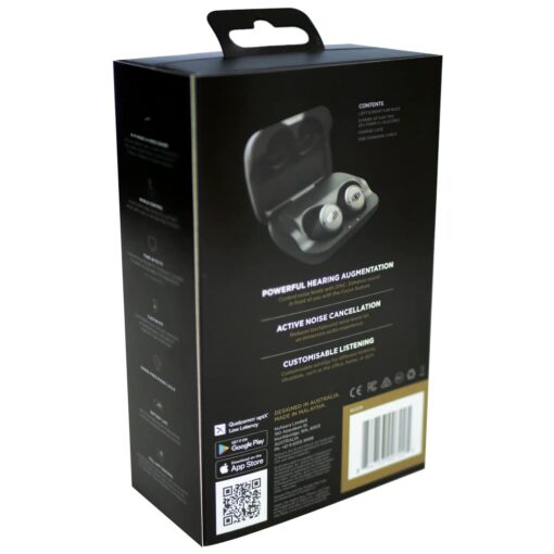 IQbuds 2 MAX Hearing Amplifier with Personalization via IQbuds™ App, 7 Preset Programs, Bluetooth, Rechargeable, Active Noise Cancellation, 1 Pair of Earbuds - Image 3