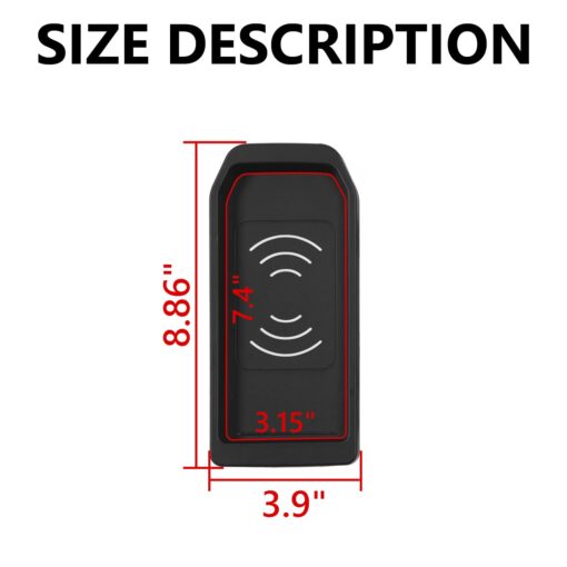 Xipoo Wireless Charger Compatible with Chevy Silverado GMC Sierra Wireless Charger Tray Center Console Wireless Charging Pad 15W Fast Wireless Phone Charger (Fit Full Console, 2019-2021) - Image 2