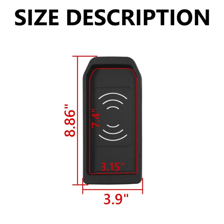 Xipoo Wireless Charger Compatible with Chevy Silverado GMC Sierra Wireless Charger Tray Center Console Wireless Charging Pad 15W Fast Wireless Phone Charger (Fit Full Console, 2019-2021) - Image 2