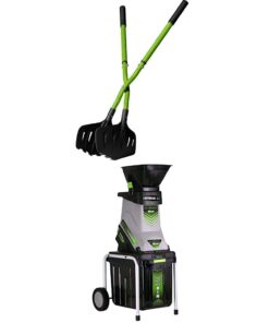 Earthwise 50002 Gator Grabber Leaf Clean-Up Tool & GS70015 15-Amp Corded Chipper/Shredder Bundle