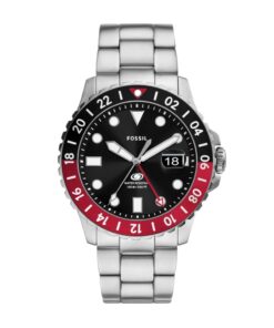 Fossil Men's Blue GMT Stainless Steel Watch