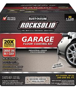 Rust-Oleum 381086 RockSolid Polycuramine 1 Car Garage Floor Coating Kit, Modern Greige