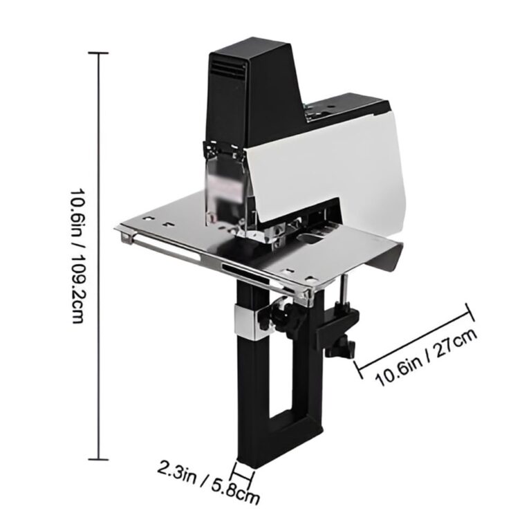 TREEYX Electric Saddle Stapler, Automatic Saddle Binding Machine, Flat/Horseback Sewing Modes Switch, Adjustable Depth 100mm, 1-9 Strength Adjustable - Image 2
