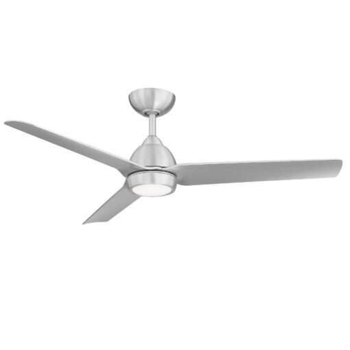 WAC Smart Fans Mocha Indoor and Outdoor 3-Blade Smart Home Ceiling Fan 54in Brushed Aluminum with 3000K LED Light Kit and Remote Control works with Alexa and iOS or Android App - Image 5