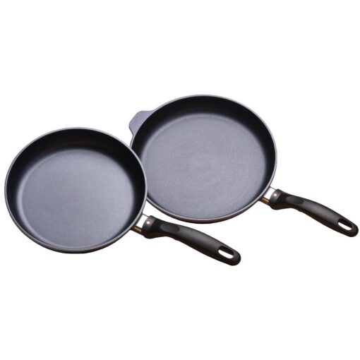 Swiss Diamond Duo Cooking Pans Set Nonstick, Diamond Coated Kitchen Pan Set with Stainless Steel Handles, Aluminum Non Stick Cookware Set, Dishwasher & Oven Safe, 9.5 Inch and 11 Inch - Image 5