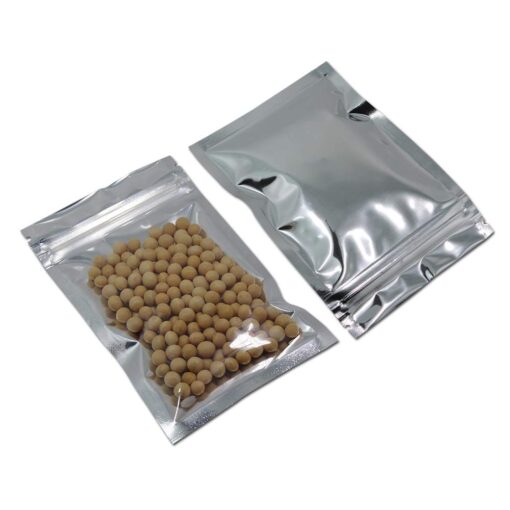PABCK 5000 Pack 3.3x5.5 inch (Inside Size 3x4.3 inch) Clear Front Resealable Heat Seal Bags for Zip Bulk Food Storage Lock Bag Reclosable Airtight Foil Pouch Packaging with Tear Notches - Image 2