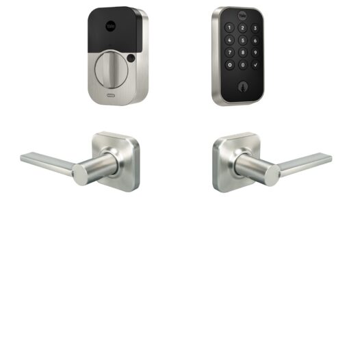Yale Assure Lock 2 Keypad with Bluetooth and Valdosta Lever in Satin Nickel