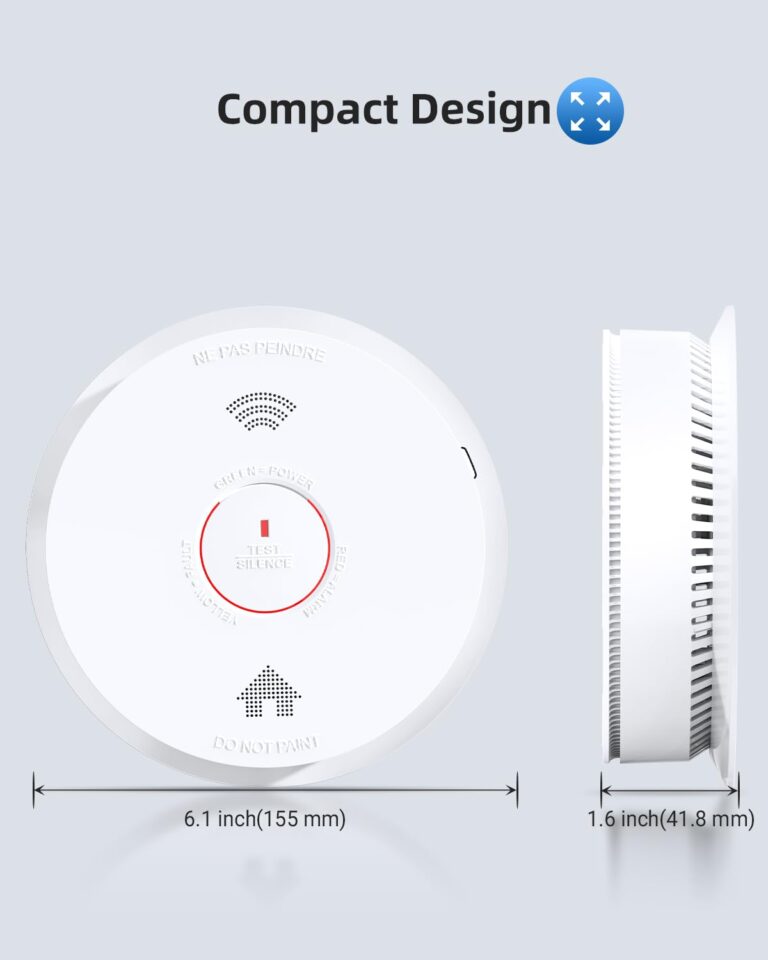 SITERWELL Smoke Detector, Smoke and Carbon Monoxide Detector with Voice Speaker, LED Light and Auto-Check, Smoke Alarm and Carbon Monoxide Detector Conforms to UL 217 & UL 2034 Standards, 4 Pack - Image 5