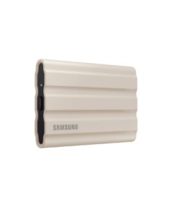 SAMSUNG T7 Shield 2TB, Portable SSD, up to 1050MB/s, USB 3.2 Gen2, Rugged, IP65 Rated, for Photographers, Content Creators and Gaming, External Solid State Drive ‎(MU-PE2T0K/AM, 2022), Beige
