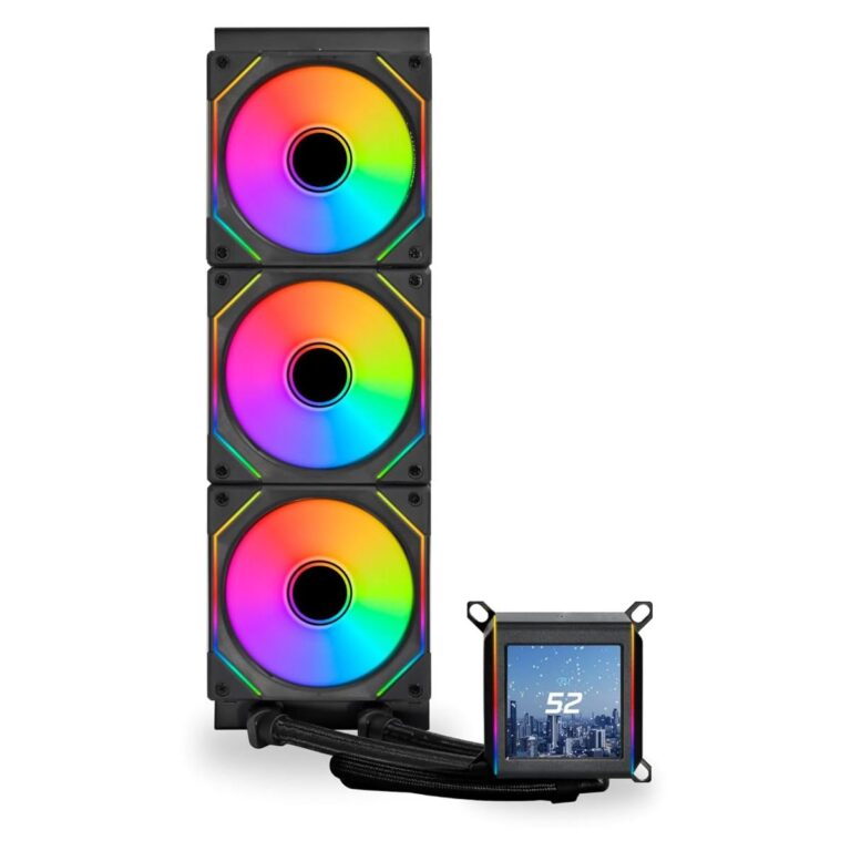 Lian-Li Galahad II LCD CPU Liquid Cooler - Black, 360mm, SL-Infinity Fan - Image 8