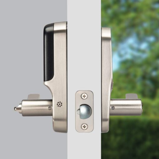 Yale Assure Lever, Wi-Fi Smart Door Lever (for Doors with no deadbolt) - Works with Yale Access App, Amazon Alexa, Google Assistant, HomeKit, Phillips Hue and Samsung SmartThings, Satin Nickel - Image 8