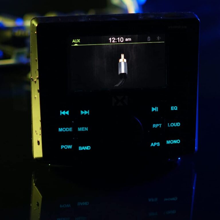 NVX VMPS35 Gauge Style Marine Stereo with Bluetooth and a 3" Ultra Bright Full-Color TFT Display - Perfect for Boats, UTVs, & ATVs - Image 4