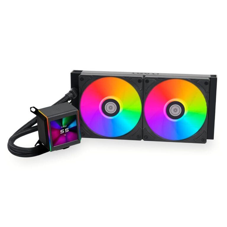 Lian-Li Galahad II LCD CPU Liquid Cooler - Black, 360mm, SL-Infinity Fan - Image 4