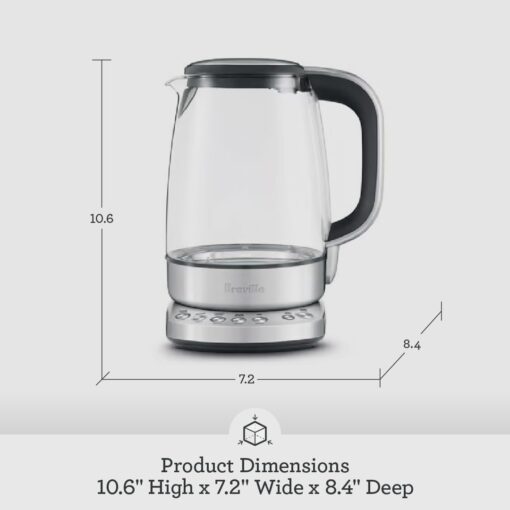 Breville BKE830XL IQ Kettle Pure Water Heater, 57 oz, Brushed Stainless Steel - Image 2