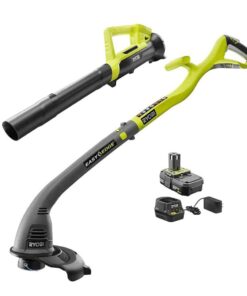 Ryobi ONE+ 18-Volt Lithium-Ion Corless 10' String Trimmer&Blower KIT