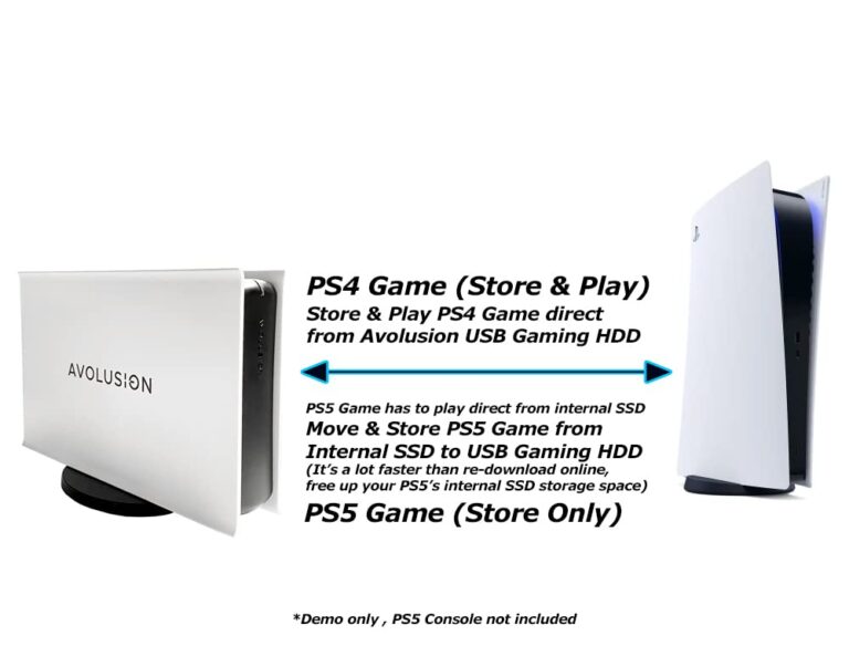 Avolusion PRO-5X Series 8TB USB 3.0 External Gaming Hard Drive for PS5 Game Console (White) - 2 Year Warranty - Image 7