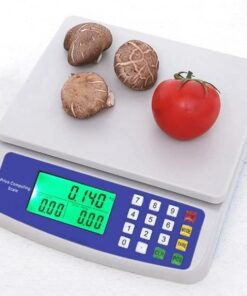 ZOCWJK Digital Price Calculating Scale Electronic Scale,30kg/1g Precision Platform Scale with LCD Diaplay,Industrial Food Scale Precision Scales Commercial Shop Scale(