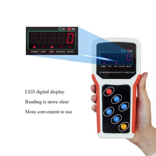 MXBAOHENG 3T Wireless Crane Digital Hoist Scale Rechargeable Hanging Scale w/Remote Control 3000kg/6600lb - Image 6