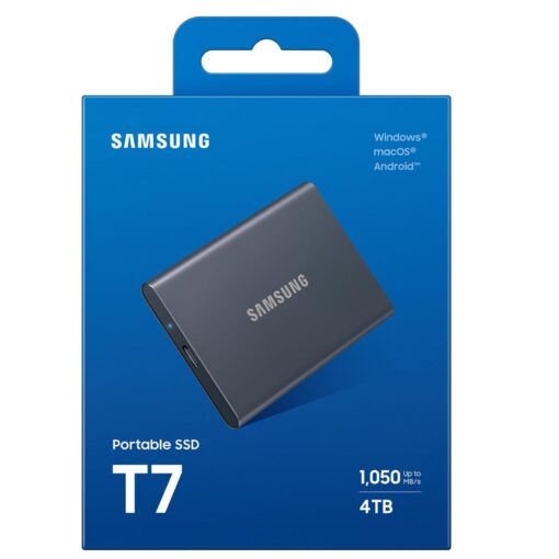 SAMSUNG Portable SSD T7, 4TB External Solid State Drive, Speeds Up to 1,050MB/s, USB 3.2 Gen 2 Bundle with 1 YR CPS Enhanced Protection Pack - Image 3