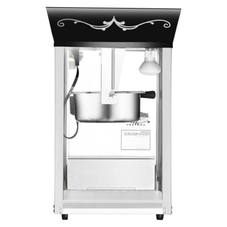 Matinee Popcorn Machine - 8oz Popper with Stainless-Steel Kettle, Reject Kernel Tray, Warming Light, and Accessories by Great Northern Popcorn (Black) - Image 2