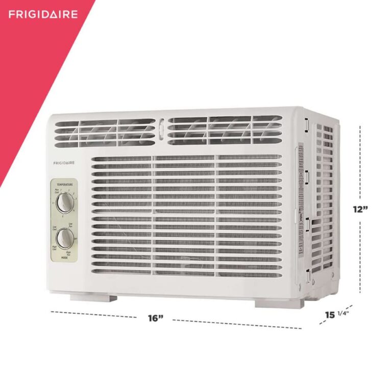 Frigidaire FFRA051WAE Window-Mounted Room Air Conditioner, 5,000 BTU with Temperature Control and Easy-to-Clean Washable Filter, in White - Image 4