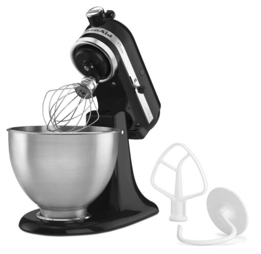 KitchenAid Classic Series 4.5 Quart Tilt-Head Stand Mixer K45SS, Onyx Black - Image 6