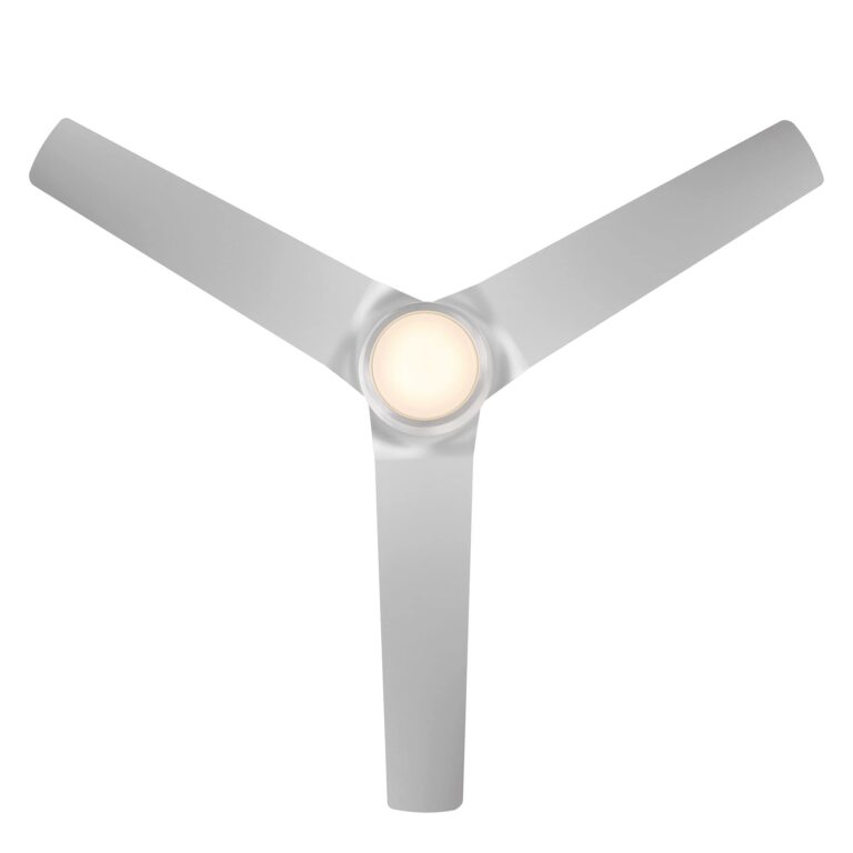 WAC Smart Fans Mocha Indoor and Outdoor 3-Blade Smart Home Ceiling Fan 54in Brushed Aluminum with 3000K LED Light Kit and Remote Control works with Alexa and iOS or Android App - Image 4