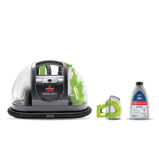 Bissell - Portable Carpet Cleaner - Little Green Plus – for Carpet & Upholstery – with Stain Brush and Self-Cleaning Tool - Home and Automotive use