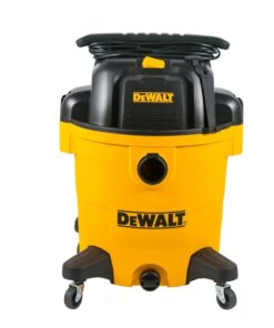 DEWALT 12 Gallon Poly Wet/Dry Vac, 5.5 HP Shop Vacuum Wet Vacuum Cleaner for Workshop, Jobsite, Commericial Area, Large Pick-Up Capacity, Yellow,DXV12P