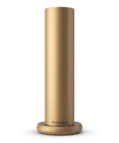 AromaTech New AroMini BT Plus Scent Diffuser w/Bluetooth – Cold-Air Diffusion Scent Machine for Home, Office, Hotel, Spa – Nebulizing Diffusion System for Essential Oil Blends (Gold)