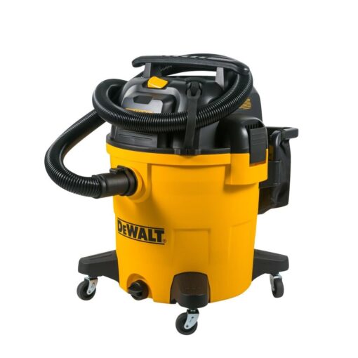 DEWALT 12 Gallon Poly Wet/Dry Vac, 5.5 HP Shop Vacuum Wet Vacuum Cleaner for Workshop, Jobsite, Commericial Area, Large Pick-Up Capacity, Yellow,DXV12P - Image 7