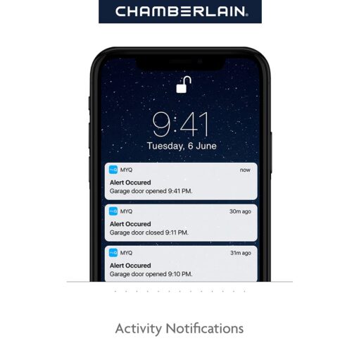 Chamberlain C2212T Smart Wi-Fi Garage Door Opener, 1/2-HP Chain Drive Motor - Quantity 1 - Image 5