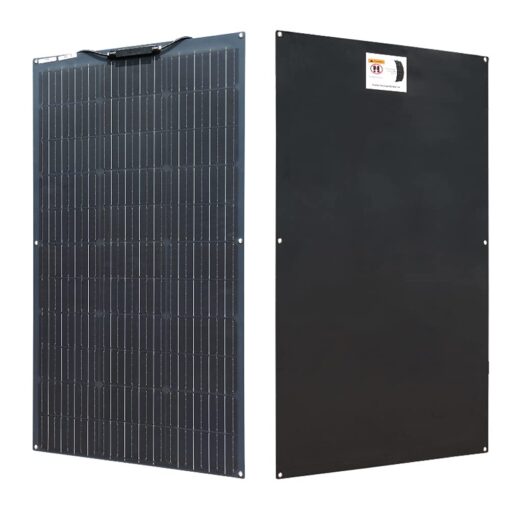 XINPUGUANG Flexible Solar Panel 100W,200W 12V Solar Panel Kit Monocrystalline Module,20A Charge Controller, Extension Cable，Alligator Clip Cable for Outdoor Off Grid Boat rv Trailer (200W) - Image 6