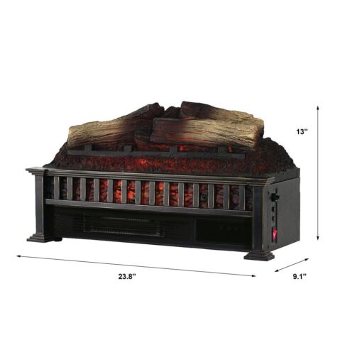 Country Living 23 inch Electric Log Set | Crackling Sound | 1000 Sq Ft Heater | Faux Logs Insert with Infrared Flames for Existing Fireplaces | Remote Control Included - Image 2