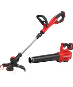 CRAFTSMAN V20 String Trimmer and Leaf Blower Combo Kit, Cordless (CMCK297M1)