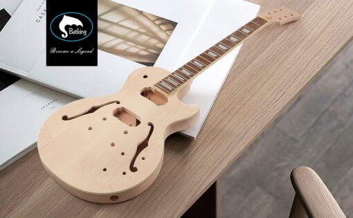 Batking DIY Guitar Kits Build Your Own Unfinished Semi Hollow Electric Guitars Project Package with All Accessories - Image 3