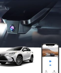 Fitcamx 4K Dash Cam Suitable for Lexus NX 2018 2019 2020 2021 350 300 Sport 250 F Premium, OEM Factory Style, UHD 2160P Video, Loop Recording, Built-in WiFi & APP, Parking Mode, Plug & Play, 64GB Card