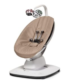4moms MamaRoo Multi-Motion Baby Swing, Bluetooth Enabled with 5 Unique Motions, Sandstone