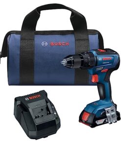 BOSCH GSB18V-490B12 18V EC Brushless 1/2 In. Hammer Drill/Driver Kit with (1) 2 Ah Standard Power Battery