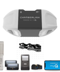 Chamberlain C2405 MYQ Smart Garage Door Opener, Chain Drive, 1/2-HP Motor, Dual Light - Quantity 1