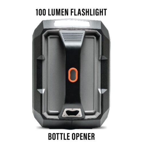 ECOXGEAR Defender: Outdoor Portable Bluetooth Speaker, 121dB Massive Sound, Waterproof and Drop Proof, with LED Party Lights, Pair up to 100, 25+ Hours Playtime (Black Oak) - Image 6