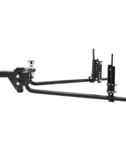 VEVOR Sway Control Weight Distribution Hitch, 1,500 lbs Capacity, Trailer Hitch Kit with 2-Inch Solid Steel Shank, 2-5/16 Inch Alloy Steel Ball, Powder-Coated Load Leveling, Black